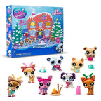 Calendario dell'Avvento per piccoli animali con figure misteriose | Giocattoli interattivi per bambini, plastica resistente