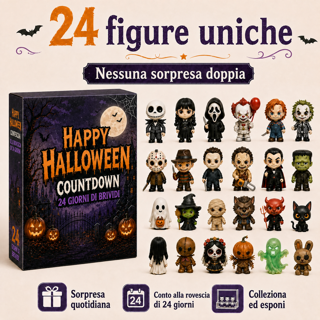 Collezione Calendario dell’Avvento di Halloween Misteriosa da 24 Giorni