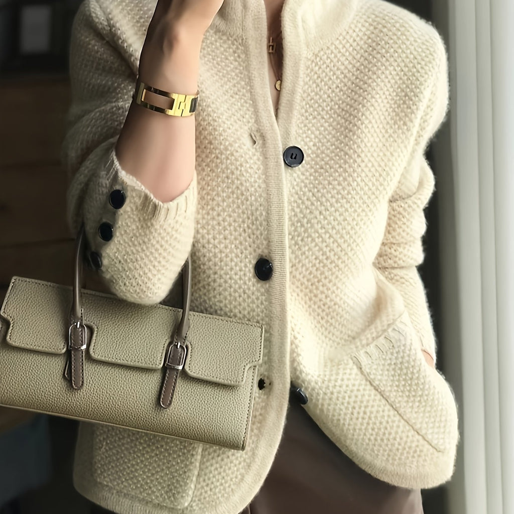 Dames Gebreide Sweater Met Opstaande Kraag | Comfortabel En Tijdloos