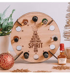 Albero calendario dell’Avvento di Natale | Portabirra e portavino in legno | Betulla riutilizzabile