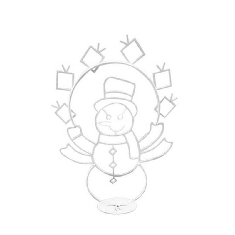 Animated LED Snowball Fight Light | Decorazione natalizia da esterno con pupazzo di neve e pinguino