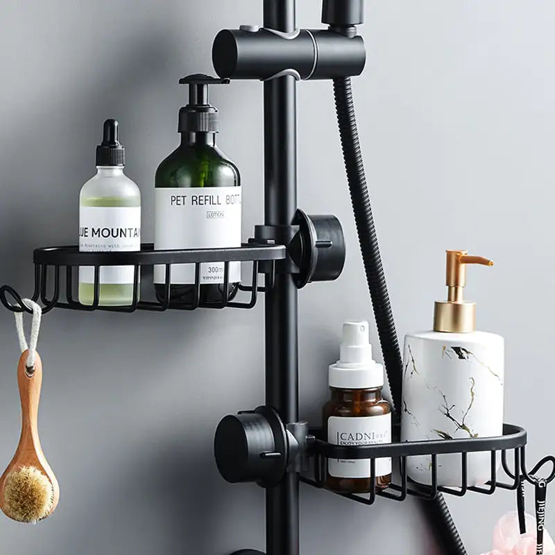 AquaGrip Shower Shelf – Pratica, in acciaio inox e salvaspazio