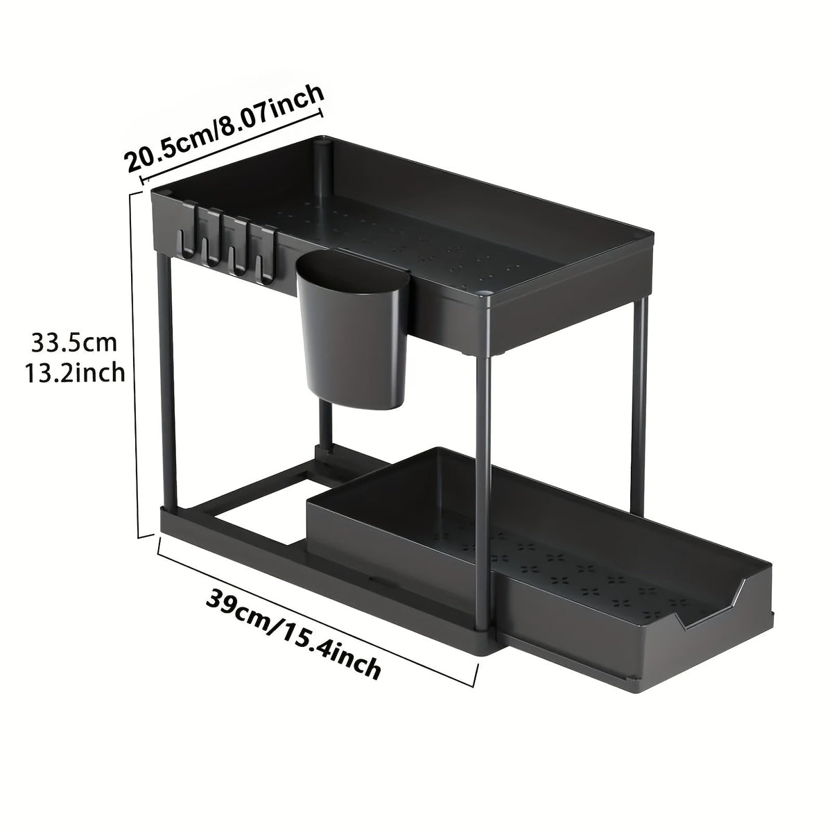 Organizer estensibile per mobiletto lavello