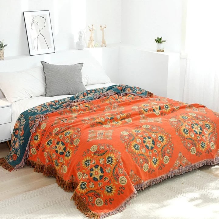 Coperta per divano copriletto matrimoniale in cotone