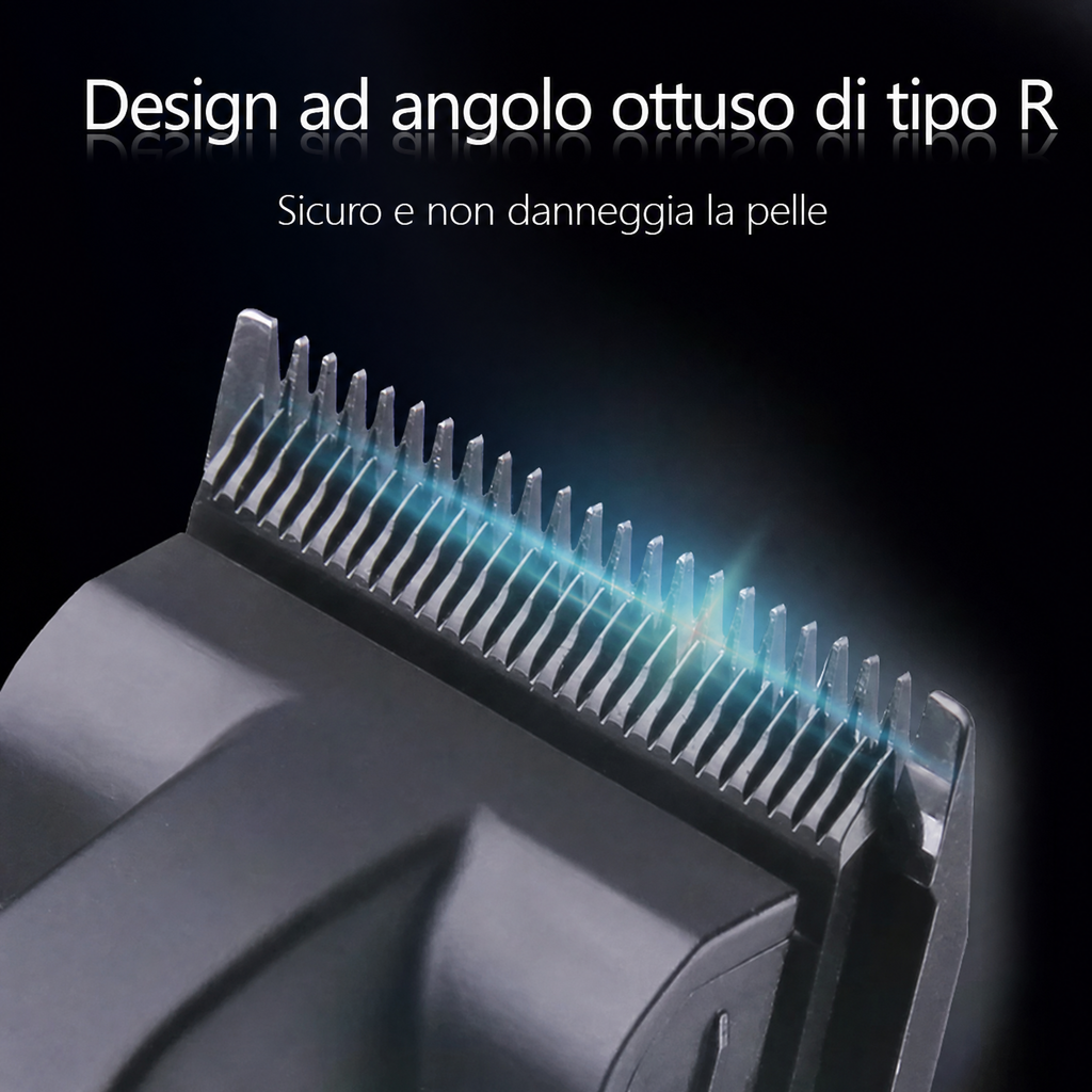 Kit professionale da uomo tagliacapelli e rasoio elettrico