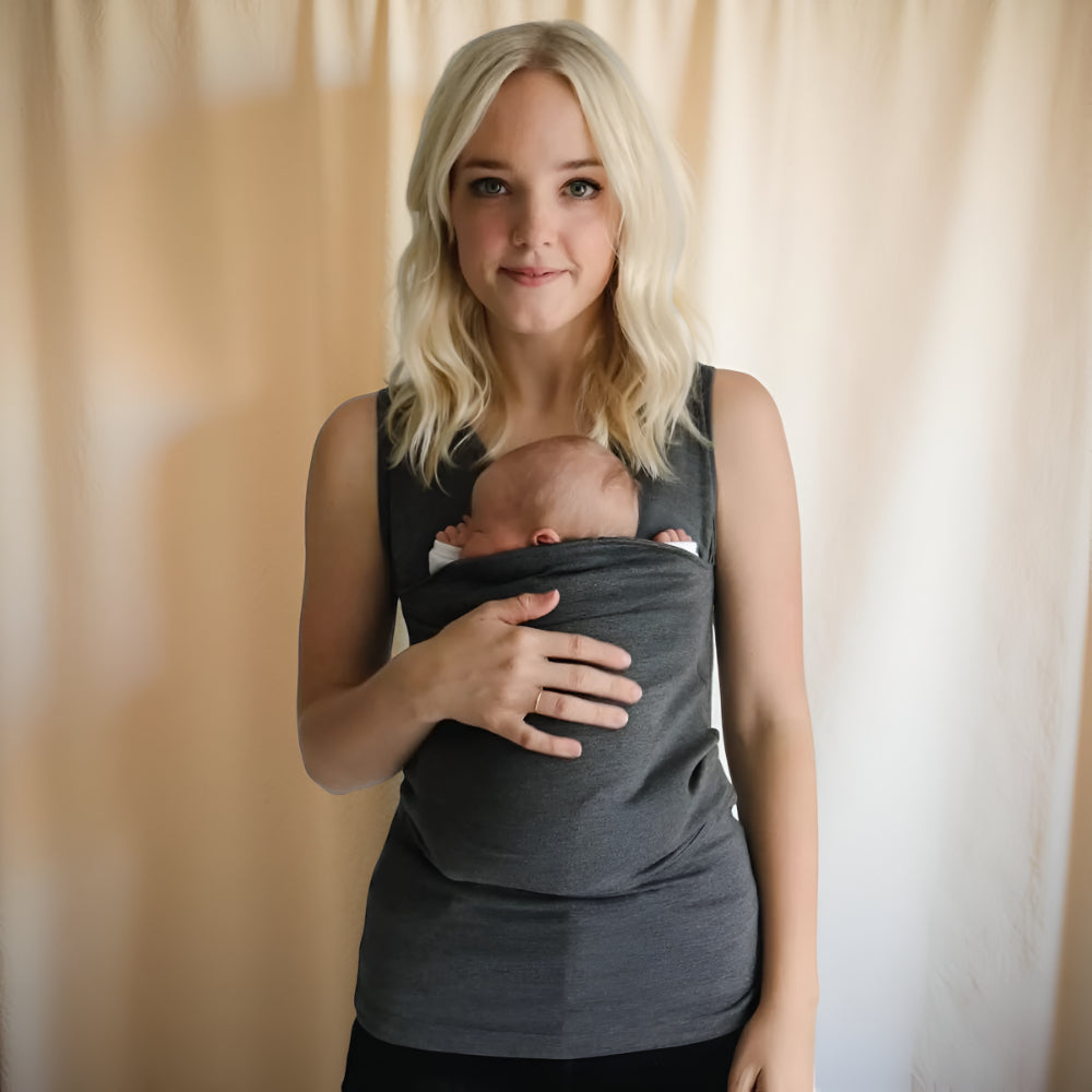 Baby Carrier Tee – Maglietta fascia porta bebè a mani libere stile wrap