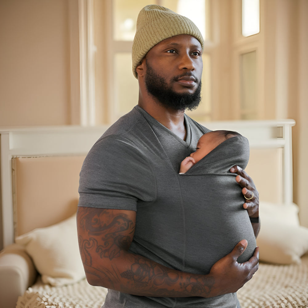 Baby Carrier Tee – Maglietta fascia porta bebè a mani libere stile wrap