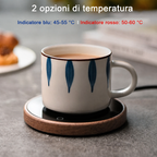 Sottobicchiere scalda tazza in ceramica elegante e smart