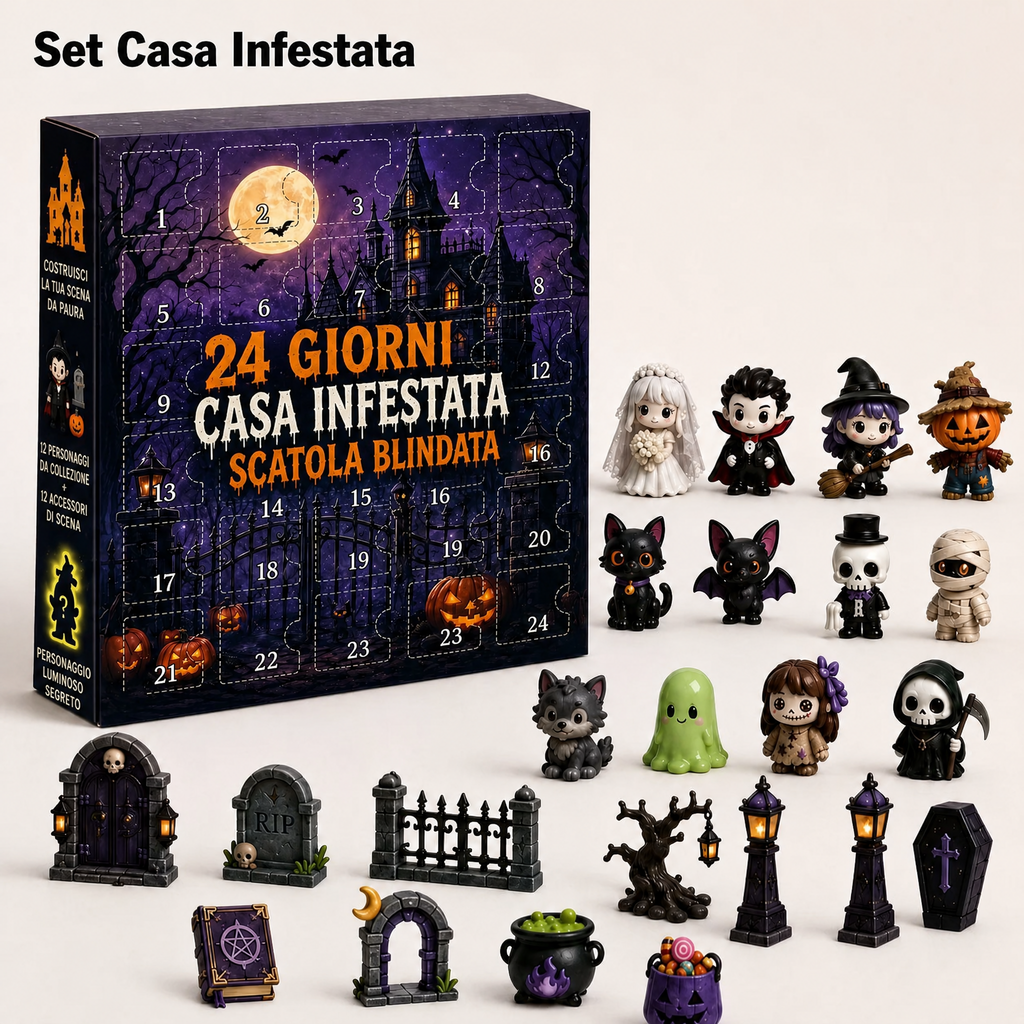 Collezione Calendario dell’Avvento di Halloween Misteriosa da 24 Giorni
