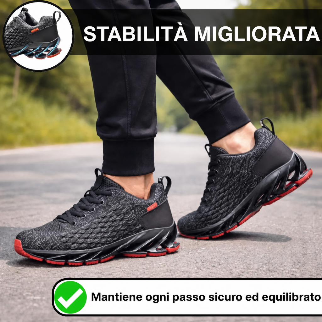 Sneakers ortopediche sportive da uomo con suola di supporto