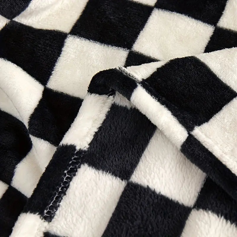 Coperta classica a quadri | Coperta morbida e calda per divano e camera da letto