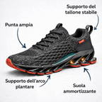 Sneakers ortopediche sportive da uomo con suola di supporto