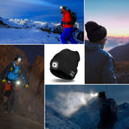 Berretto con luce Bluetooth Cuffia Wireless