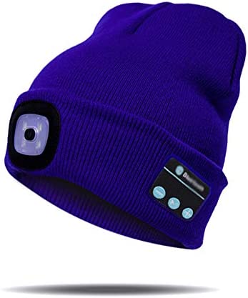 Berretto con luce Bluetooth Cuffia Wireless