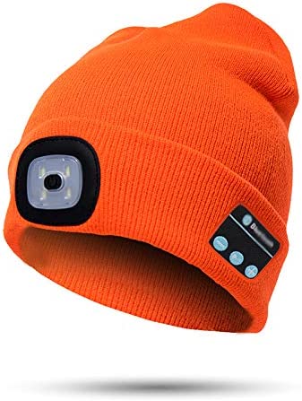 Berretto con luce Bluetooth Cuffia Wireless