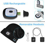 Berretto con luce Bluetooth Cuffia Wireless