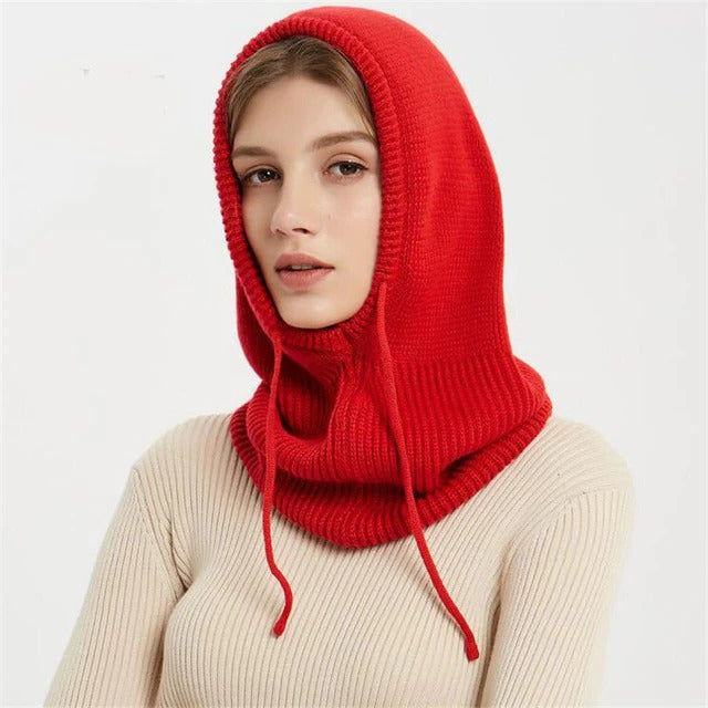 Berretto in maglia misto cashmere con vestibilità regolabile