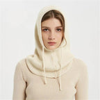 Berretto in maglia misto cashmere con vestibilità regolabile