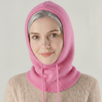 Berretto in maglia misto cashmere con vestibilità regolabile