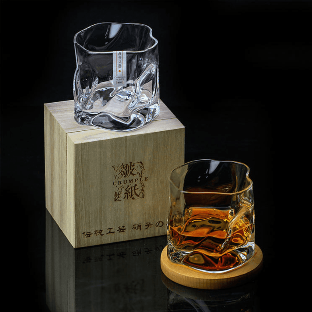 Bicchiere da whisky Japanese Edo Kiriko Crumple Body