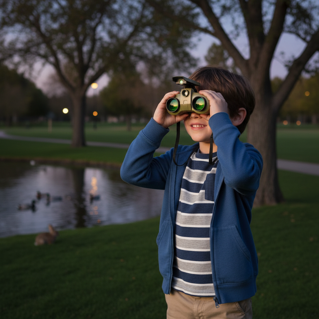 Binocolo giocattolo per bambini con visione notturna per l'avventura