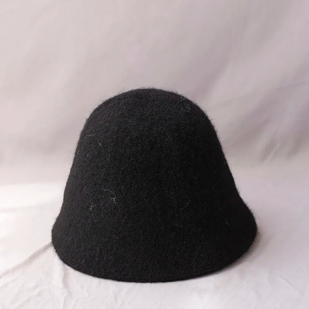 Cappello da pescatore da donna, cappello da pescatore pieghevole in lana per la stagione fredda, cappello da pescatore vintage, berretto da viaggio morbido e caldo