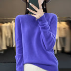 Maglione da donna caldo Rundhals Strickpullover invernale