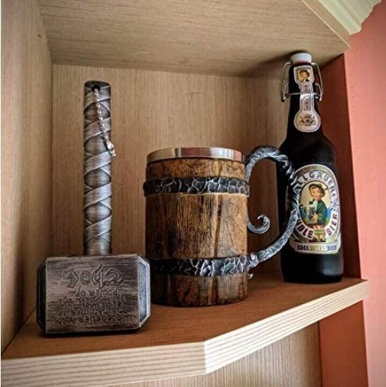 Boccale doppio Rustico Nordic Viking