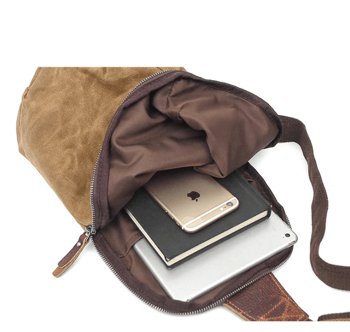 Borsa a tracolla in canvas impermeabile con tasca antifurto – MultiWear