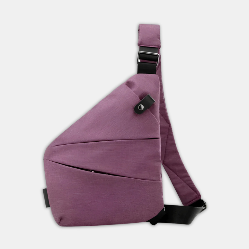 Borsa organizer a tracolla antifurto con cerniere nascoste