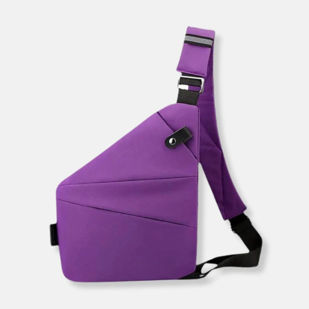 Borsa organizer a tracolla antifurto con cerniere nascoste