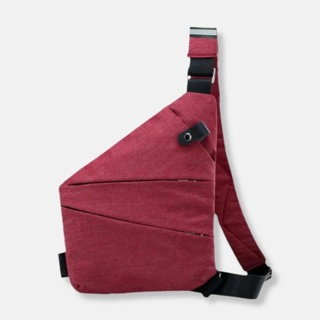 Borsa organizer a tracolla antifurto con cerniere nascoste