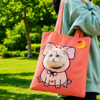 borsa trasportino aperta per gatti per passeggiate e visite dal veterinario - Borsa in canvas leggera per gatti e cani d