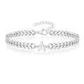 Bracciale Cuban con Iniziale per Coppie
