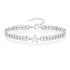 Bracciale Cuban con Iniziale per Coppie