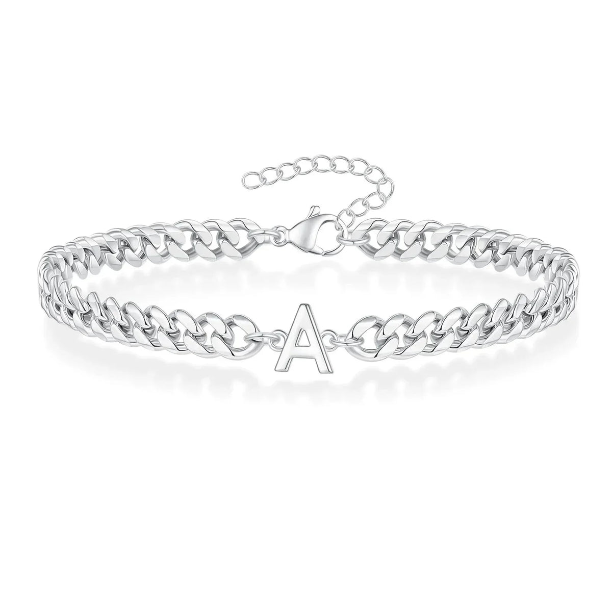 Bracciale Cuban con Iniziale per Coppie