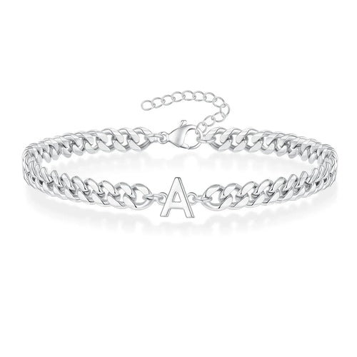 Bracciale Cuban con Iniziale per Coppie