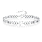 Bracciale Cuban con Iniziale per Coppie