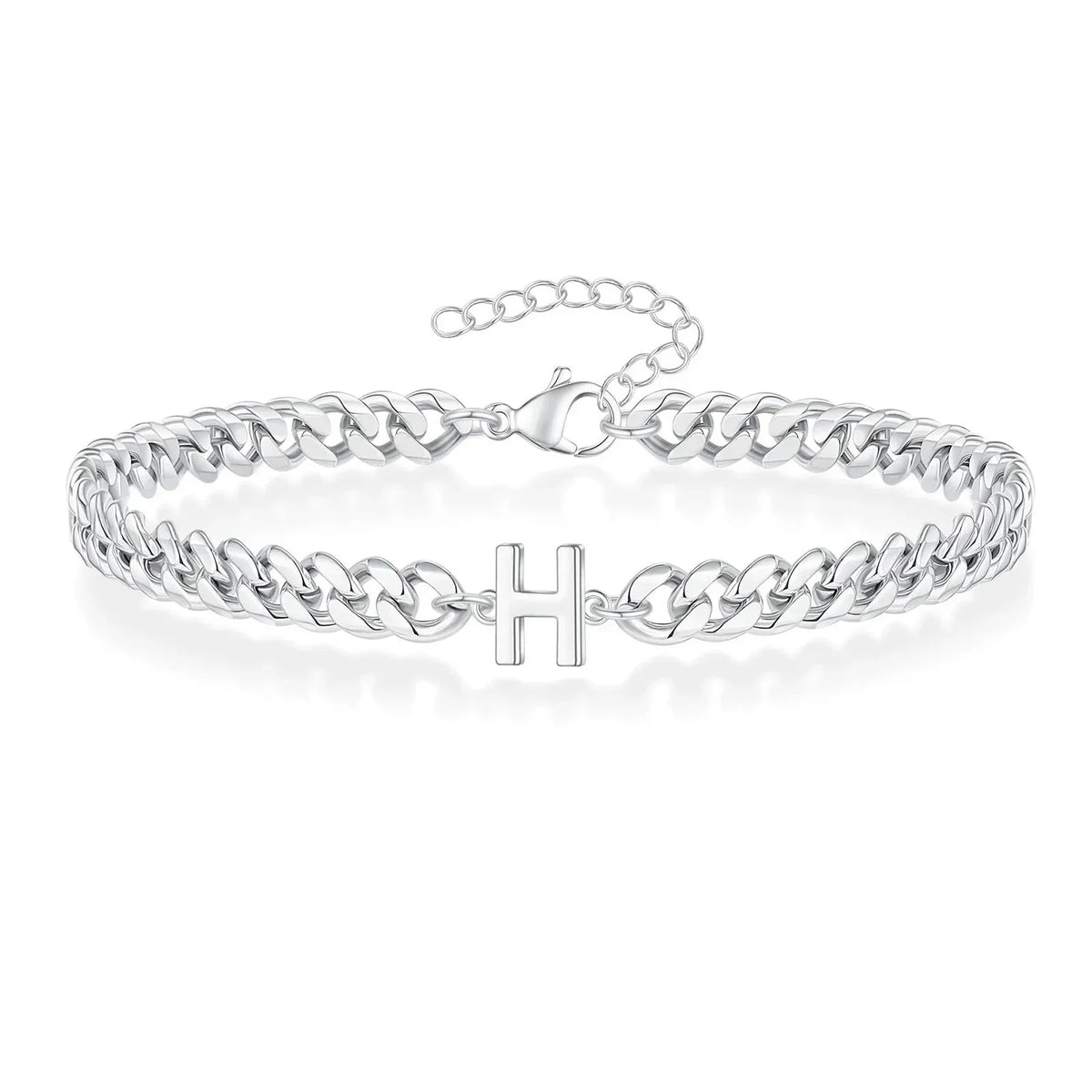 Bracciale Cuban con Iniziale per Coppie