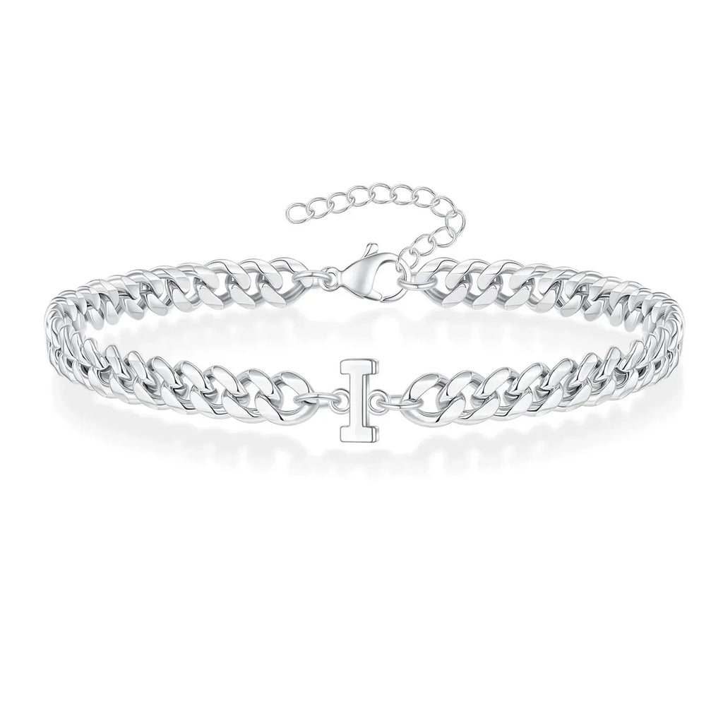 Bracciale Cuban con Iniziale per Coppie