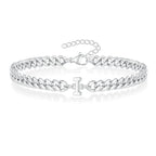 Bracciale Cuban con Iniziale per Coppie