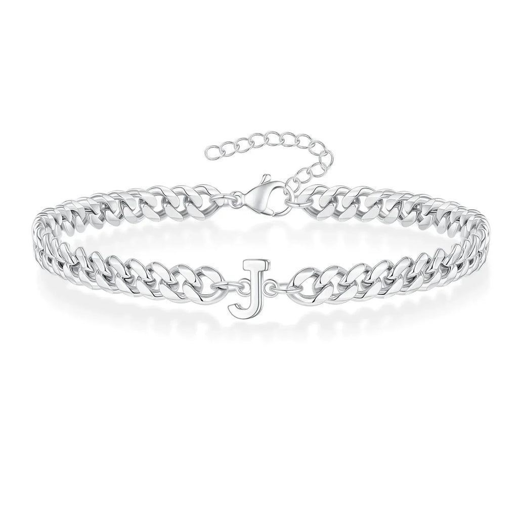 Bracciale Cuban con Iniziale per Coppie