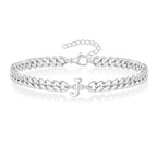 Bracciale Cuban con Iniziale per Coppie