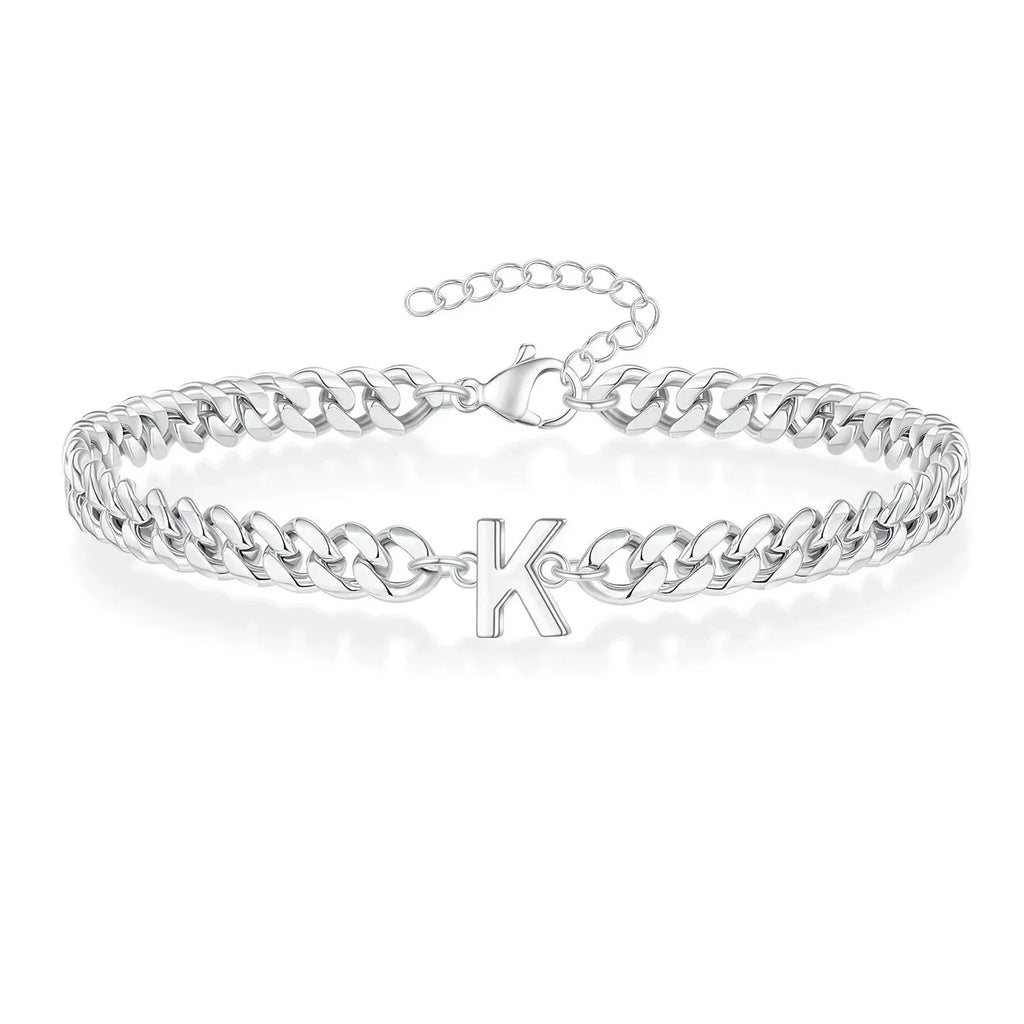 Bracciale Cuban con Iniziale per Coppie