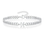 Bracciale Cuban con Iniziale per Coppie