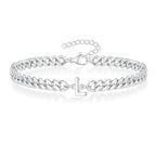 Bracciale Cuban con Iniziale per Coppie