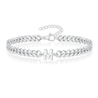 Bracciale Cuban con Iniziale per Coppie
