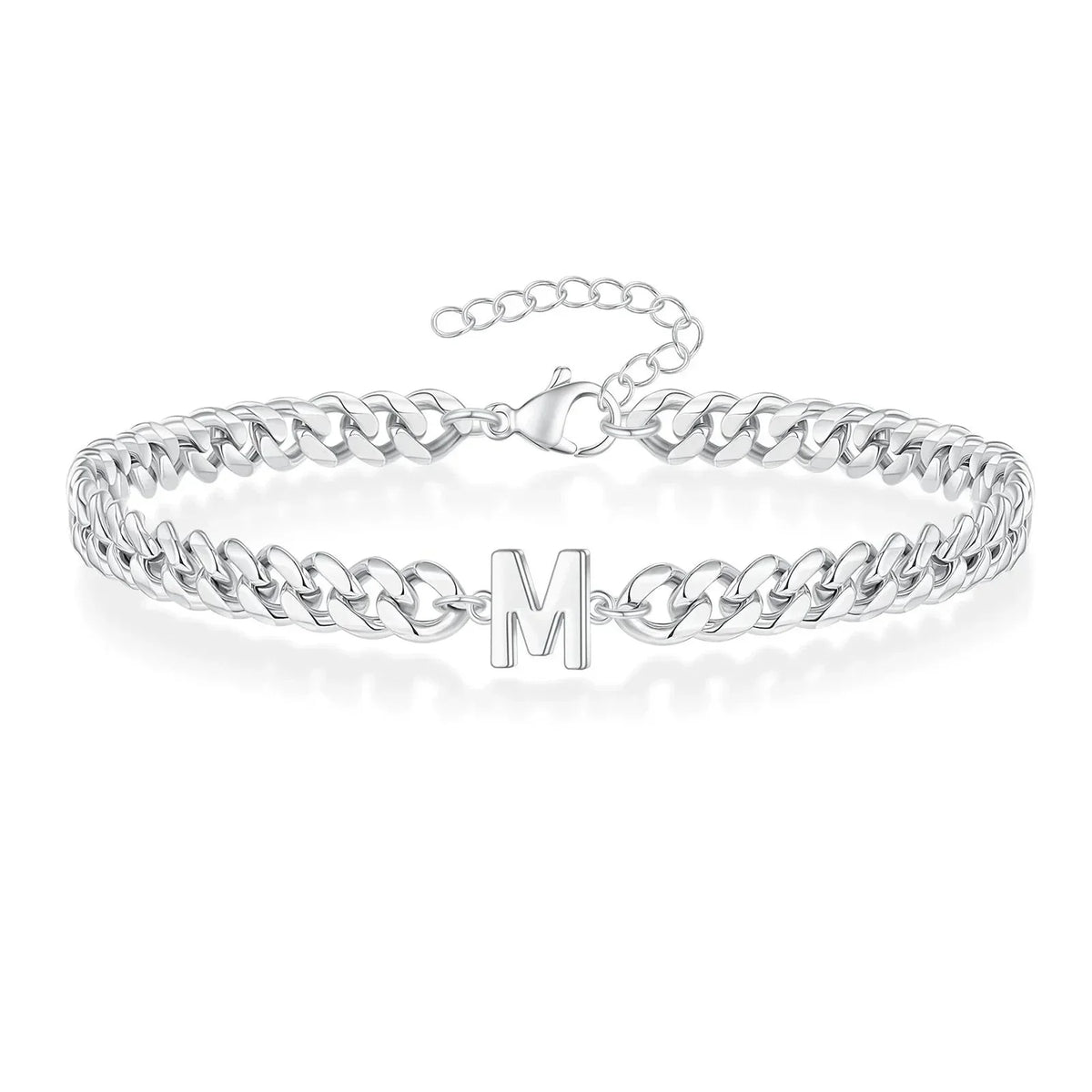 Bracciale Cuban con Iniziale per Coppie