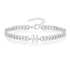 Bracciale Cuban con Iniziale per Coppie
