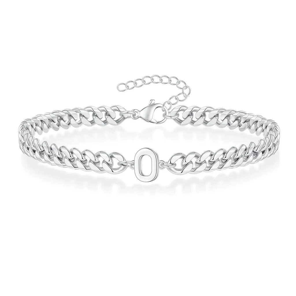 Bracciale Cuban con Iniziale per Coppie